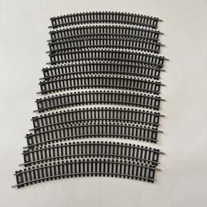 VINTAGE Lot of 10 HO Scale Curve Track Unbranded Made in ITALY